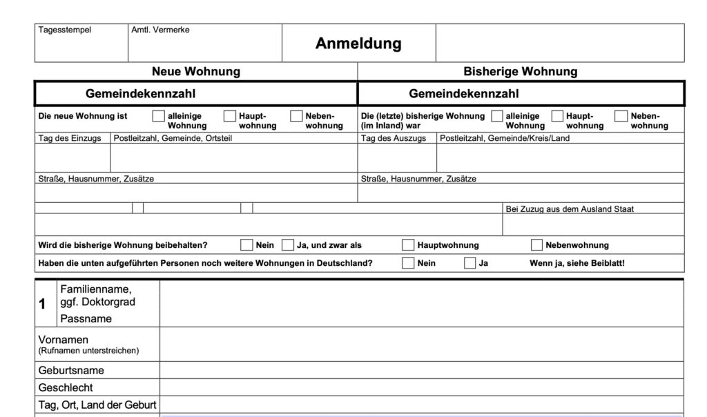 Anmeldung Alemania registro para trabajar en Alemania