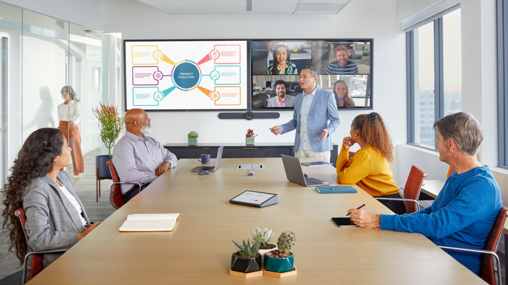 Reunión híbrida empresarial - Modelos híbridos de teletrabajo y presencialidad