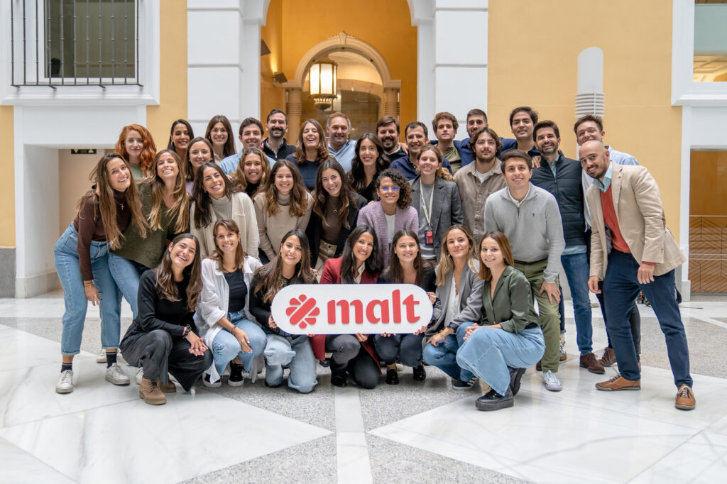 Malt es uno de los mejores marketplaces freelance en español. Imagen de sus trabajadores